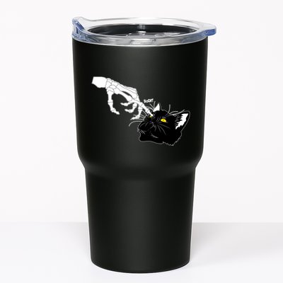 Funny Halloween Skeleton Boop Kitten Cat Nose Tumbler