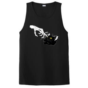 Funny Halloween Skeleton Boop Kitten Cat Nose PosiCharge Competitor Tank