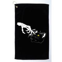 Funny Halloween Skeleton Boop Kitten Cat Nose Golf Towel