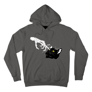 Funny Halloween Skeleton Boop Kitten Cat Nose Hoodie