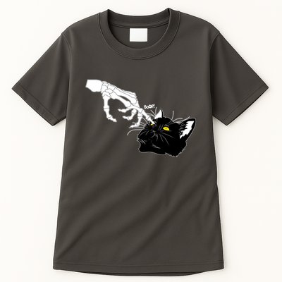 Funny Halloween Skeleton Boop Kitten Cat Nose Tall T-Shirt