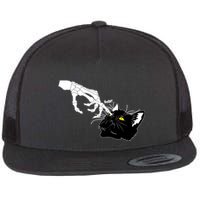 Funny Halloween Skeleton Boop Kitten Cat Nose Flatbill Hat