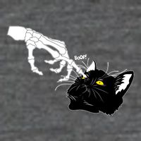 Funny Halloween Skeleton Boop Kitten Cat Nose Flatbill Hat