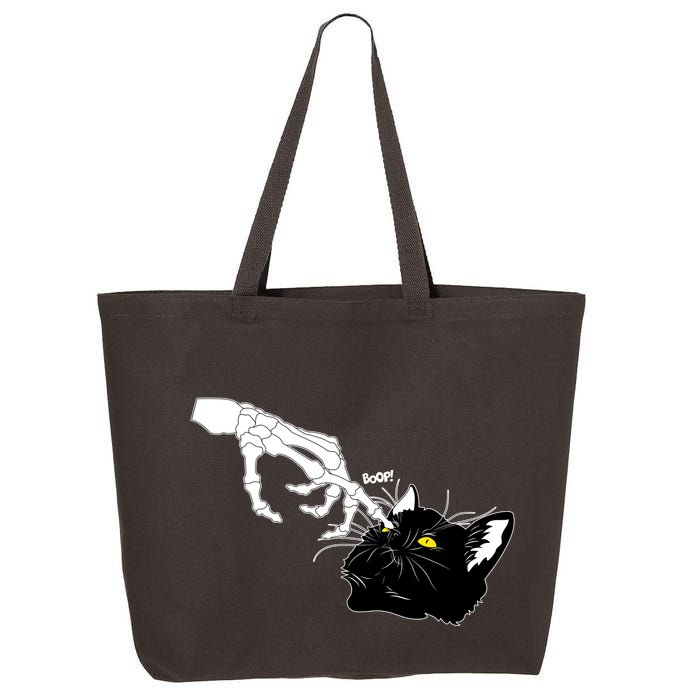 Funny Halloween Skeleton Boop Kitten Cat Nose 25L Jumbo Tote