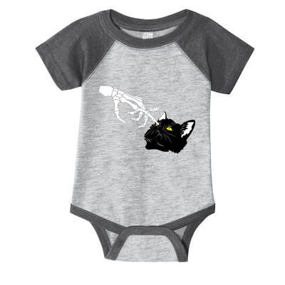 Funny Halloween Skeleton Boop Kitten Cat Nose Infant Baby Jersey Bodysuit