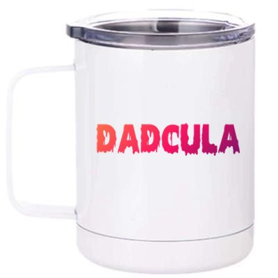 Funny Halloween Spooky Dadcula Trick Or Treat Gift 12 oz Stainless Steel Tumbler Cup