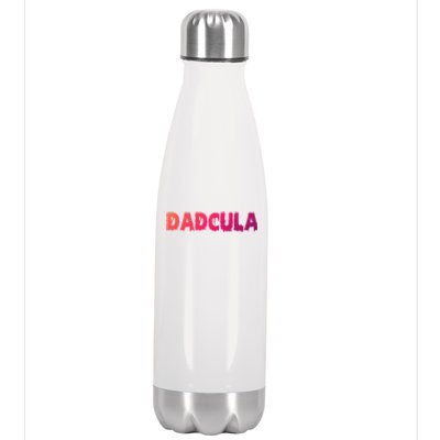 Funny Halloween Spooky Dadcula Trick Or Treat Gift Stainless Steel Insulated Water Bottle