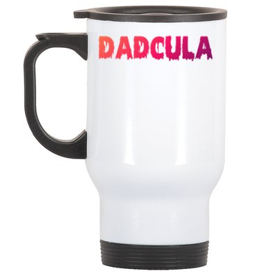 Funny Halloween Spooky Dadcula Trick Or Treat Gift Stainless Steel Travel Mug