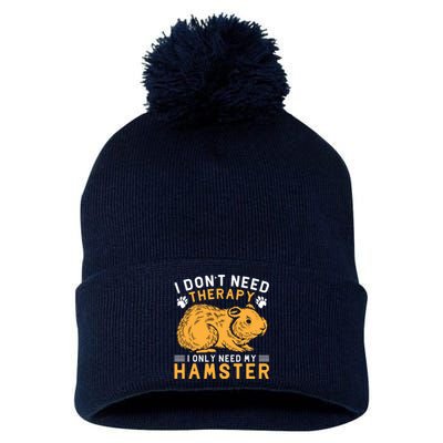 Funny Hamster Slogan Hamster Lover Quote Pom Pom 12in Knit Beanie