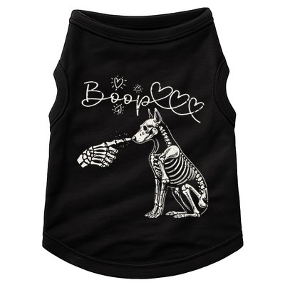 Funny Halloween Skeleton Hand Boop Doberman Pinscher Dog Doggie Tank