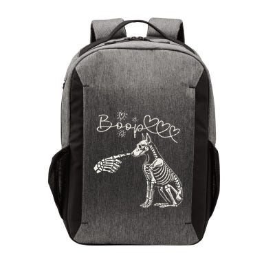 Funny Halloween Skeleton Hand Boop Doberman Pinscher Dog Vector Backpack