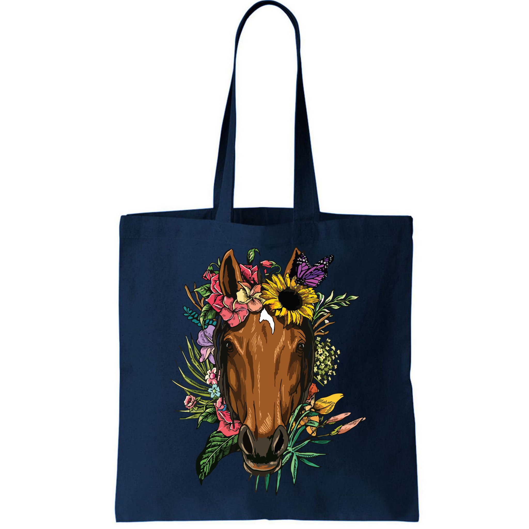 Floral Horse Spring Nature Horse Lovers For Women Men Bag