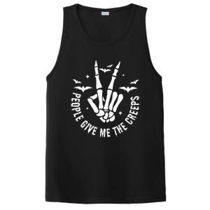 Funny Halloween Skeleton Hand Fall People Give Me The Creeps PosiCharge Competitor Tank