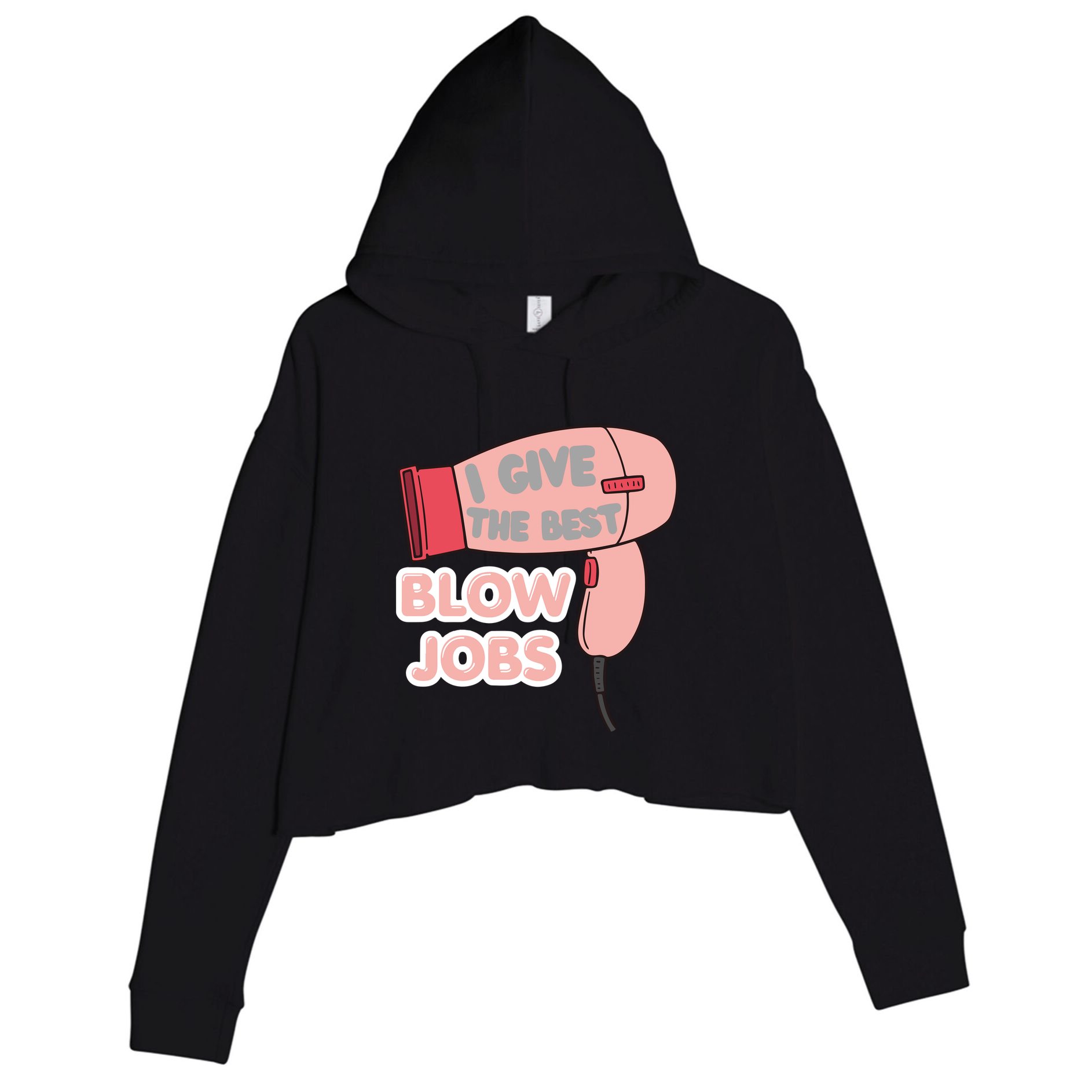 Funny Hair Stylist Hair Dresser Crop Fleece Hoodie