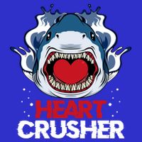 Funny Heart Shark Crusher Valentines Day Jawsome Beach Gift Magnet