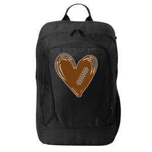 Football Heart Sport Lover City Backpack