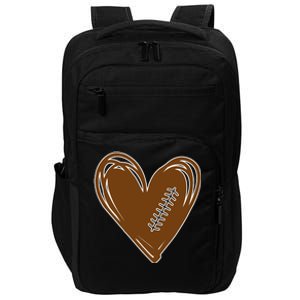 Football Heart Sport Lover Impact Tech Backpack