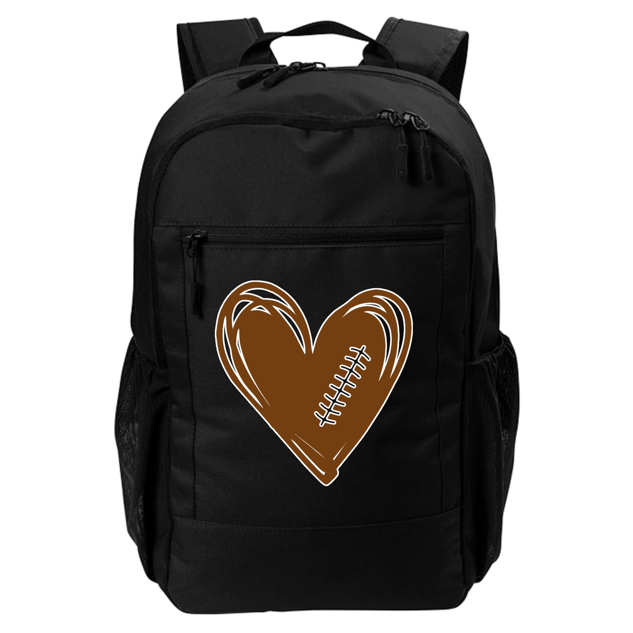 Football Heart Sport Lover Backpack