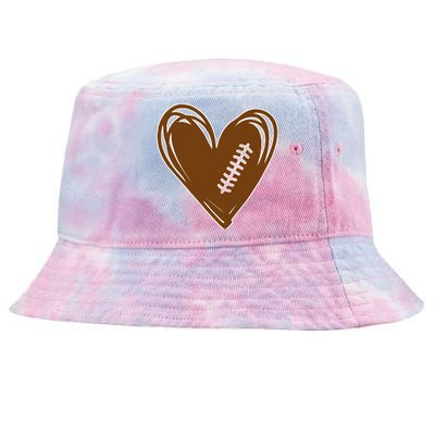 Football Heart Sport Lover Tie-Dyed Bucket Hat