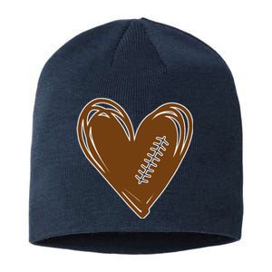 Football Heart Sport Lover Sustainable Beanie