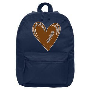 Football Heart Sport Lover 16 in Basic Backpack