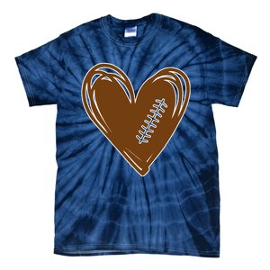 Football Heart Sport Lover Tie-Dye T-Shirt