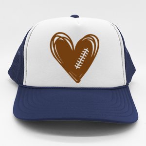 Football Heart Sport Lover Trucker Hat