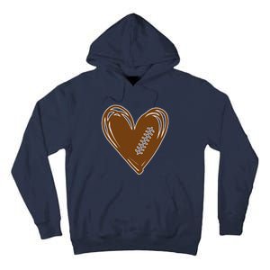 Football Heart Sport Lover Tall Hoodie