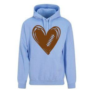 Football Heart Sport Lover Unisex Surf Hoodie