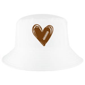 Football Heart Sport Lover Cool Comfort Performance Bucket Hat