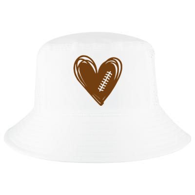 Football Heart Sport Lover Cool Comfort Performance Bucket Hat