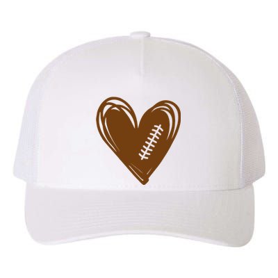 Football Heart Sport Lover Yupoong Adult 5-Panel Trucker Hat