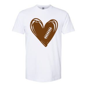 Football Heart Sport Lover Softstyle CVC T-Shirt