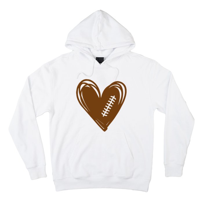 Football Heart Sport Lover Hoodie