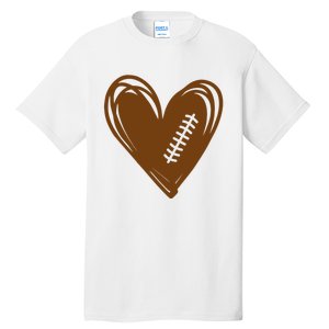 Football Heart Sport Lover Tall T-Shirt