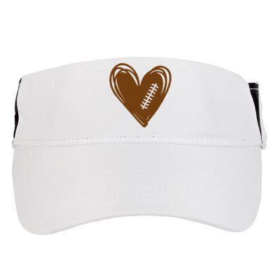 Football Heart Sport Lover Adult Drive Performance Visor