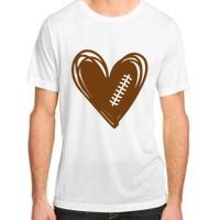 Football Heart Sport Lover Adult ChromaSoft Performance T-Shirt