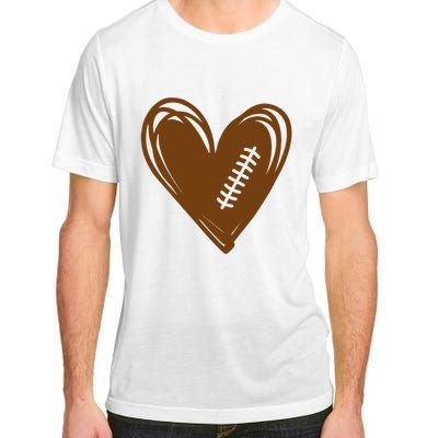 Football Heart Sport Lover Adult ChromaSoft Performance T-Shirt