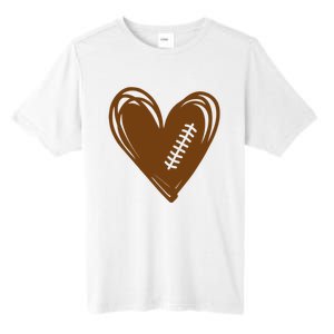 Football Heart Sport Lover Tall Fusion ChromaSoft Performance T-Shirt