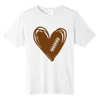 Football Heart Sport Lover Tall Fusion ChromaSoft Performance T-Shirt