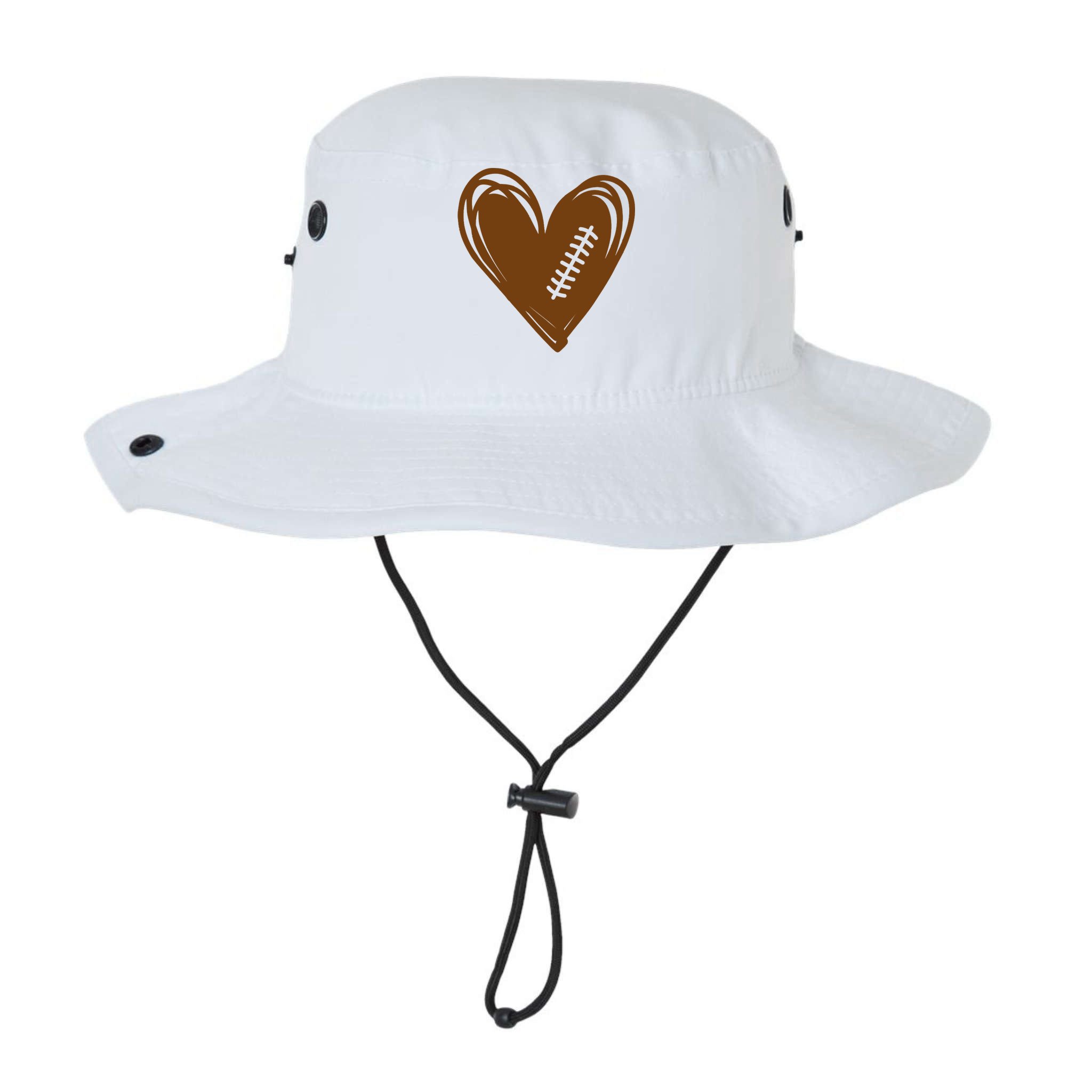 Football Heart Sport Lover Bucket Hat