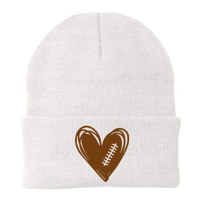 Football Heart Sport Lover Knit Cap Winter Beanie