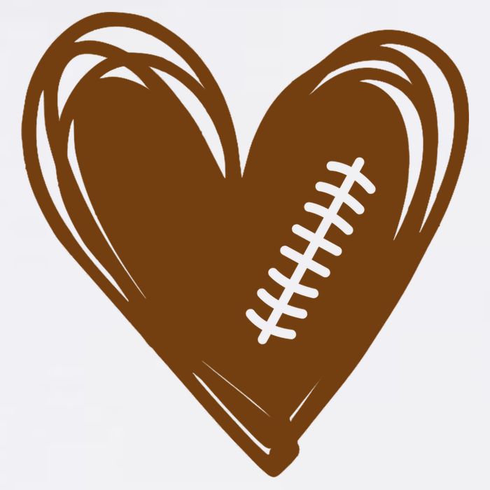 Football Heart Sport Lover Flatbill Hat