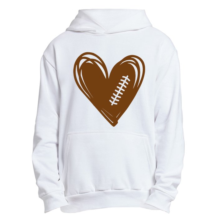 Football Heart Sport Lover Urban Pullover Hoodie