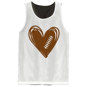 Football Heart Sport Lover Mesh Reversible Basketball Jersey Tank