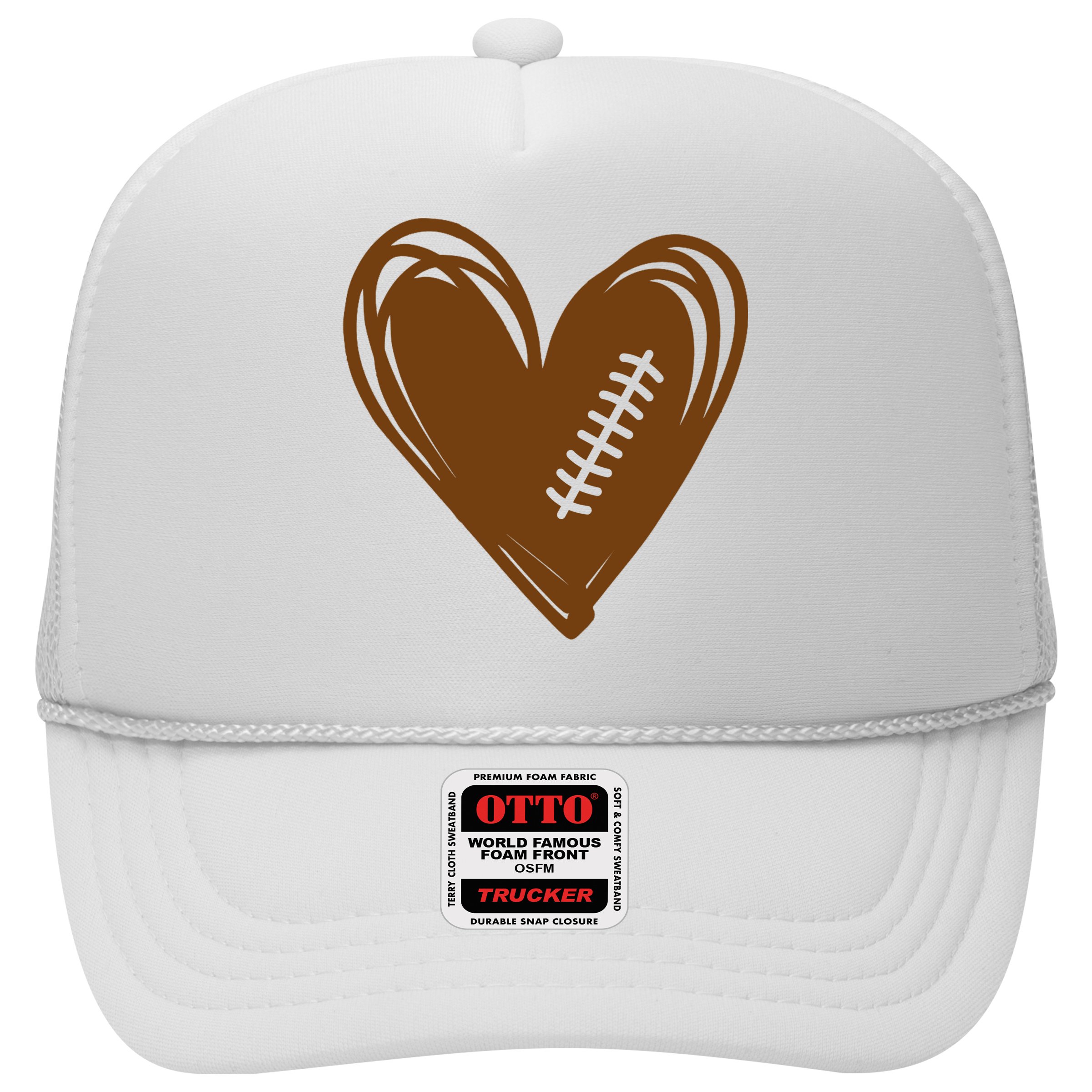 Football Heart Sport Lover Hat