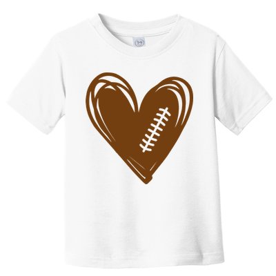 Football Heart Sport Lover Toddler T-Shirt