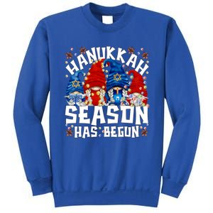 Funny Hanukkah Saying For Jewish Mom Christmas Lights Gnome Gift Sweatshirt