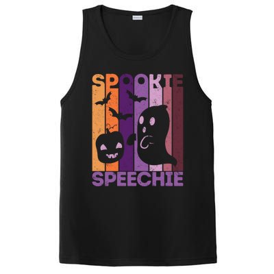 Fall Halloween Speech Therapist Ghost Pumpkin Slp Therapy Gift PosiCharge Competitor Tank