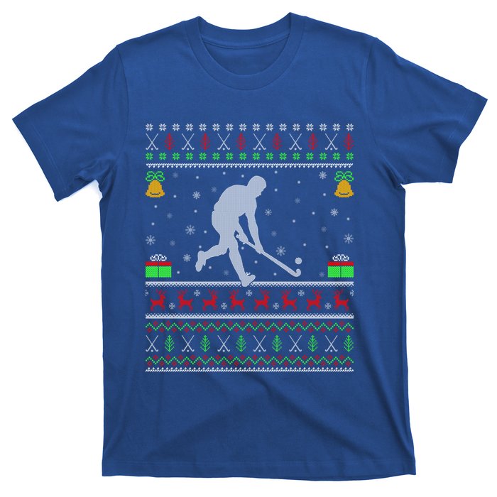 Field Hockey Sports Lover Xmas Ugly Field Hockey Christmas Gift T-Shirt